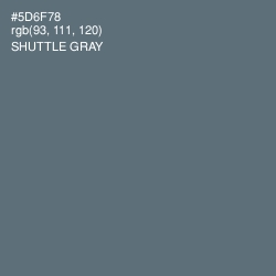 #5D6F78 - Shuttle Gray Color Image